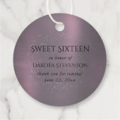 ボヘミアン妖精ボールのガウン | 抑えグラデーションたワインシーン フェイバータグ (裏面)