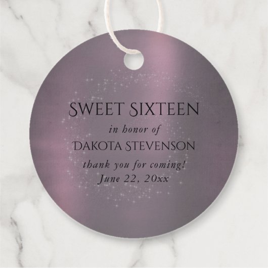 ボヘミアン妖精ボールのガウン | 抑えグラデーションたワインシーン フェイバータグ (裏面)