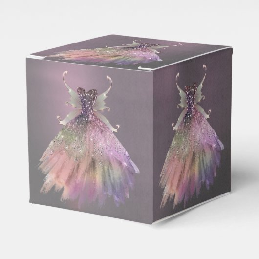 ボヘミアン妖精ボールのガウン | 抑えグラデーションたワインシーン フェイバーボックス (正面サイド)