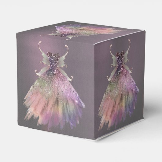 ボヘミアン妖精ボールのガウン | 抑えグラデーションたワインシーン フェイバーボックス (裏面サイド)