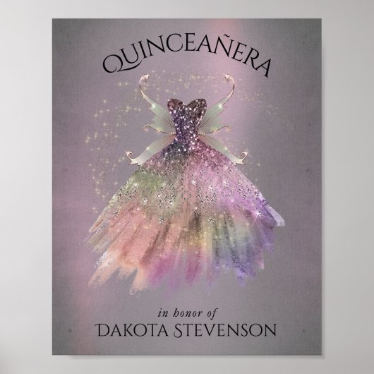 ボヘミアン妖精ボールのガウン | 抑えグラデーションたワインシーン ポスター (正面)