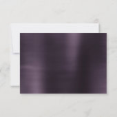 ボヘミアン妖精ボールのガウン | 抑えグラデーションたワインシーン 出欠カード (裏面)