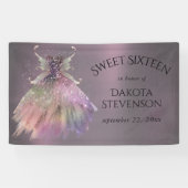 ボヘミアン妖精ボールのガウン | 抑えグラデーションたワインシーン 横断幕 (横)