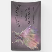 ボヘミアン妖精ボールのガウン | 抑えグラデーションたワインシーン 横断幕 (縦)