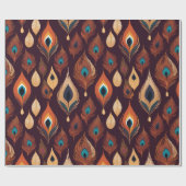 ボヘミアン孔雀の羽の贈り物 – 自然愛好家へ ラッピングペーパー (フラット)