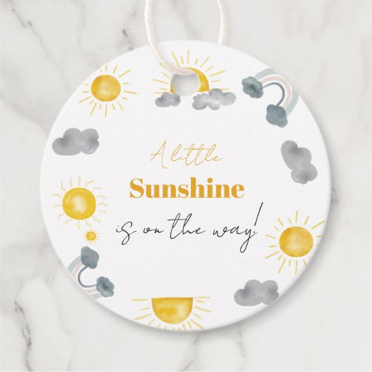 ボヘミアン少し太陽の光は赤ちゃんのシャワー方法である フェイバータグ (正面)