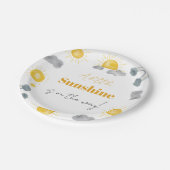 ボヘミアン少し太陽の光は赤ちゃんのシャワー方法である ペーパープレート (アングル)