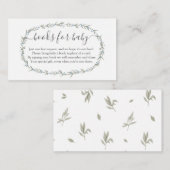 ボヘミアン少年の本の代わりに、ベビーの挿入のための本 エンクロージャーカード (正面/裏面)