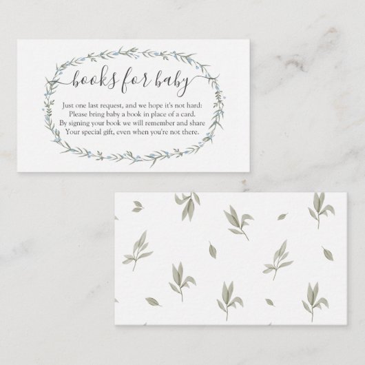 ボヘミアン少年の本の代わりに、ベビーの挿入のための本 エンクロージャーカード (正面/裏面)