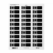 ボヘミアン差出人住所ラベル ラベル (フルシート)