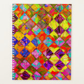 ボヘミアン市松模様にフローラプランナー プランナー手帳 (正面)