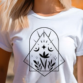 ボヘミアン幾何学三日月ボタニカル トライブレンドＴシャツ
