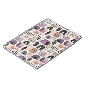 ボヘミアン幾何学抽象パターン ノートブック (左側)
