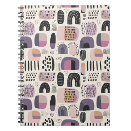 ボヘミアン幾何学抽象パターン ノートブック