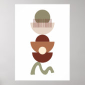 ボヘミアン幾何学抽象芸術 ポスター (正面)