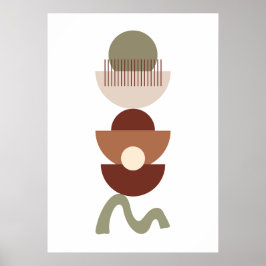 ボヘミアン幾何学抽象芸術 ポスター