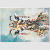 ボヘミアン折衷性キリン 薄葉紙 (正面)