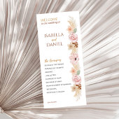 ボヘミアン披露宴パーティーボホフローラ結婚ズ プログラム