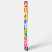 ボヘミアン抽象的な野の花の庭 SAMSUNG GALAXYケース (左側面)