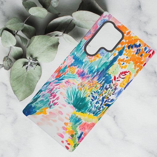 ボヘミアン抽象的な野の花の庭 SAMSUNG GALAXYケース