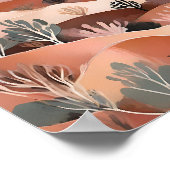 ボヘミアン抽象芸術デザートデューンズドリーミーランドスケープ ポスター (角)