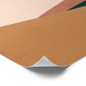 ボヘミアン抽象芸術砂漠の風景ウォールアート ポスター (角)