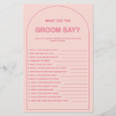 ボヘミアン新郎は何と言ったブライダルシャワー (正面)