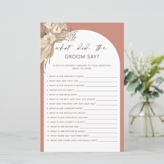 ボヘミアン新郎は何と言ったブライダルシャワー (スタンド正面)