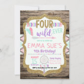 ボヘミアン族のドリームキャッチャー4エバーワイルド 招待状 (正面)