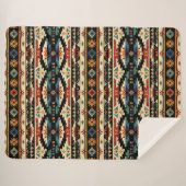 ボヘミアン族の部族南部のパターン シェルパブランケット (正面(横))