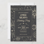 ボヘミアン星占い天寿 招待状 (正面)