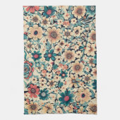 ボヘミアン春フラワーキッチンタオル キッチンタオル (縦)
