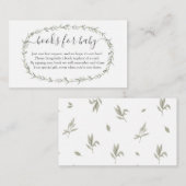 ボヘミアン書代わりに,ベビー挿入用の本 エンクロージャーカード (正面/裏面)