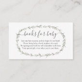 ボヘミアン書代わりに，ベビー挿入用の本 エンクロージャーカード (正面)