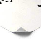 ボヘミアン書道フォトブライダルシャワーへようこそ ポスター (角)