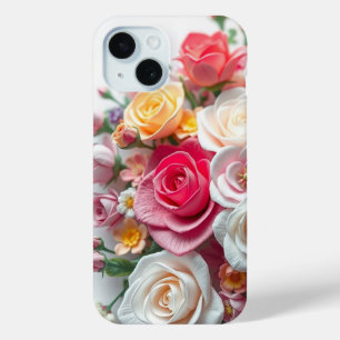 ボヘミアン最高のフローラアートの女の子と女への贈り物 iPhone 15ケース