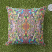 ボヘミアン模様 アウトドアクッション (芝生)