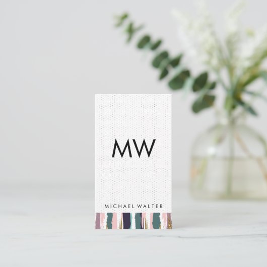 ボヘミアン模様 名刺 (スタンド正面)