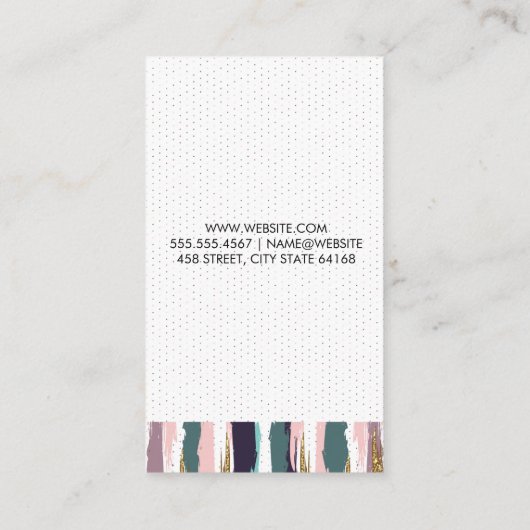 ボヘミアン模様 名刺 (裏面)