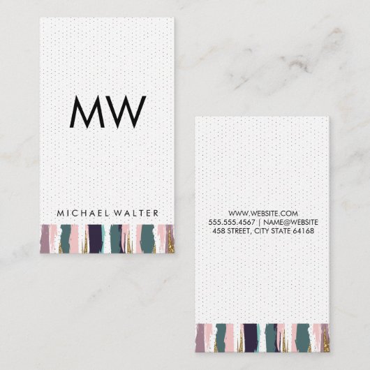 ボヘミアン模様 名刺 (正面/裏面)