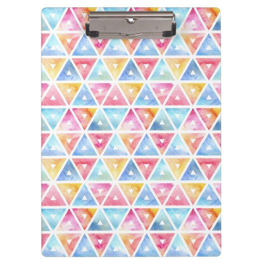 ボヘミアン水カラー三角形 クリップボード (正面)