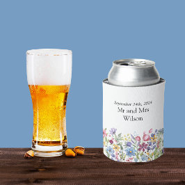 ボヘミアン水彩園花 缶クーラー