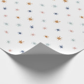 ボヘミアン水彩色のサンズinアーストーン ラッピングペーパー (角)