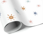 ボヘミアン水彩色のサンズinアーストーン ラッピングペーパー (ロールコーナー)