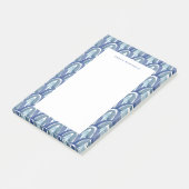 ボヘミアン水彩虹のブルー ポストイット (アングル)