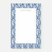 ボヘミアン水彩虹のブルー ポストイット (正面)