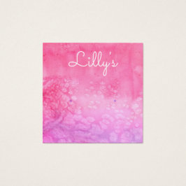 ボヘミアン水色スタッドイヤリングディスプレイカード