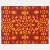 ボヘミアン火災の花73 フリースブランケット (正面(横))