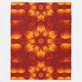 ボヘミアン火災の花74 フリースブランケット (正面)