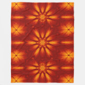 ボヘミアン火災の花75 フリースブランケット (正面)